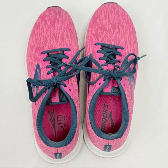 Brooks Launch 7 Pink Blue Performance Athletic Running Shoe - Picture 5 of 15